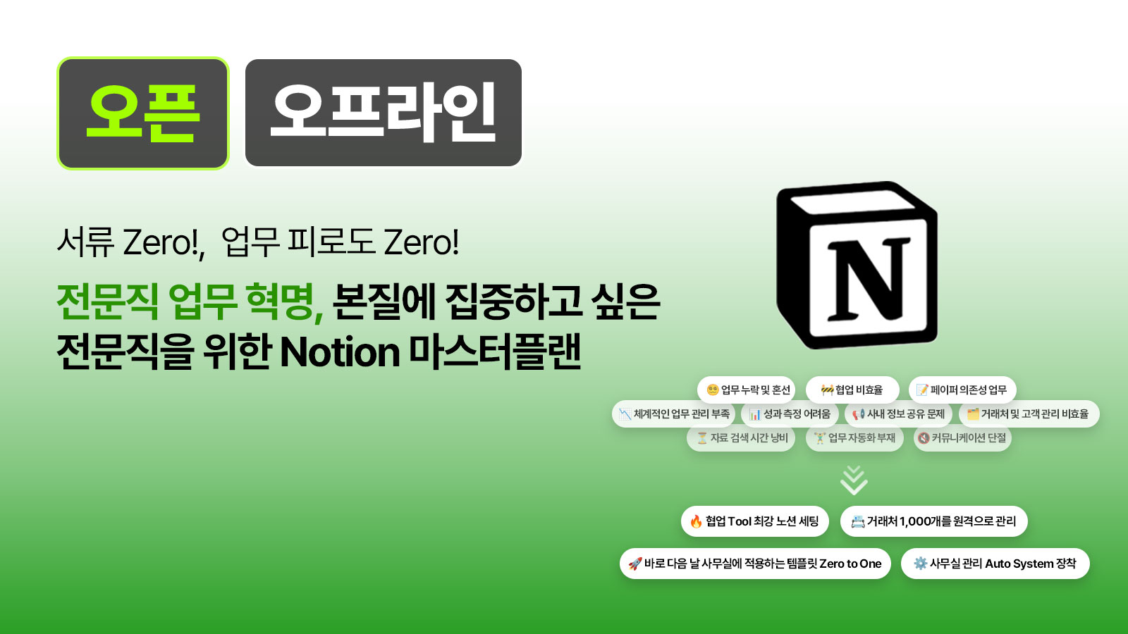 전문직 업무 혁명, Notion 마스터플랜